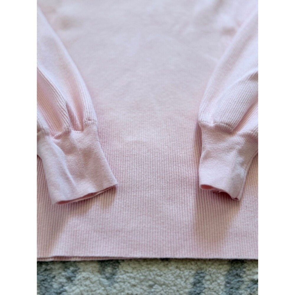 Ralph Lauren Pink Boatneck Sweater with Gold Buttons - Picture 3 of 8